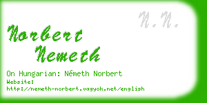 norbert nemeth business card